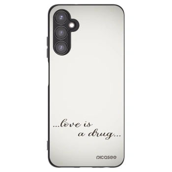 Picasee crna silikonska maskica za Samsung Galaxy A05s A057G - Love is a drug