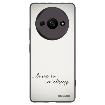 Picasee crna silikonska maskica za Xiaomi Redmi A3 - Love is a drug