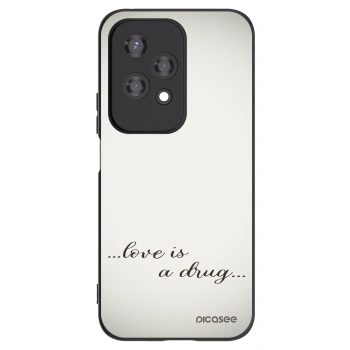 Picasee crna silikonska maskica za Honor 200 Lite - Love is a drug