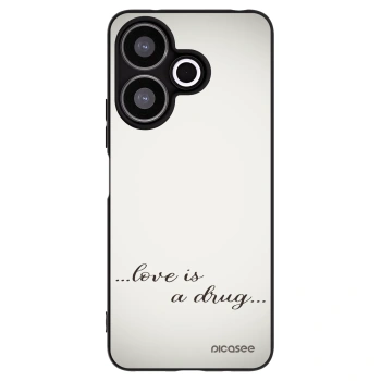 Picasee crna silikonska maskica za Xiaomi Redmi 13 4G - Love is a drug