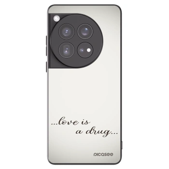 Picasee crna silikonska maskica za OnePlus 12 5G - Love is a drug