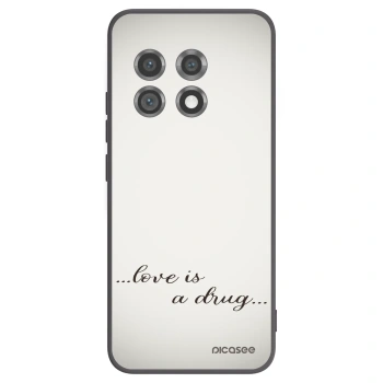 Picasee crna silikonska maskica za OnePlus 11 5G - Love is a drug