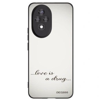 Picasee crna silikonska maskica za Honor 200 Pro 5G - Love is a drug