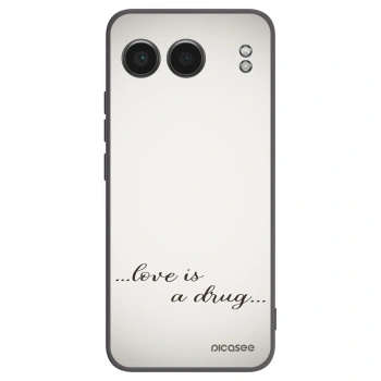 Picasee crna silikonska maskica za OnePlus Nord 4 - Love is a drug