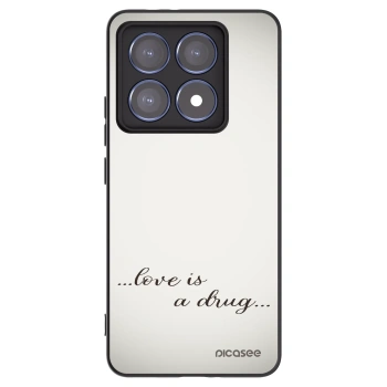 Picasee crna silikonska maskica za Xiaomi 14T Pro - Love is a drug