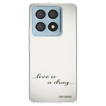 Picasee silikonska prozirna maskica za Xiaomi 14T Pro - Love is a drug