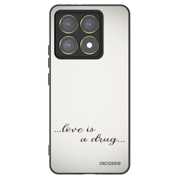 Picasee crna silikonska maskica za Xiaomi 14T - Love is a drug