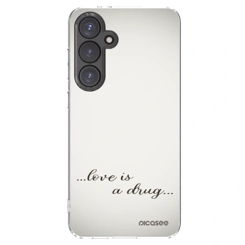 Picasee silikonska prozirna maskica za Samsung Galaxy S24 FE S721B - Love is a drug