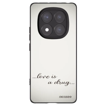 Picasee crna silikonska maskica za Xiaomi Redmi Note 14 Pro 5G - Love is a drug