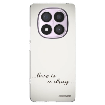 Picasee silikonska prozirna maskica za Xiaomi Redmi Note 14 Pro 5G - Love is a drug