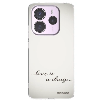 Picasee silikonska prozirna maskica za Xiaomi Redmi Note 14 5G - Love is a drug