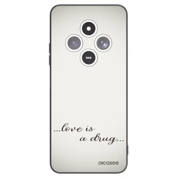 Picasee crna silikonska maskica za Xiaomi Redmi 14C - Love is a drug