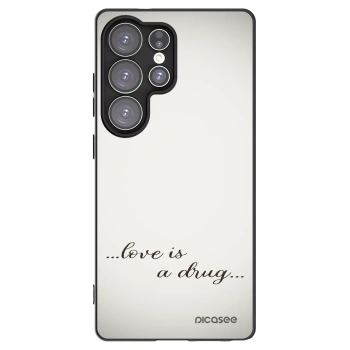 Picasee crna silikonska maskica za Samsung Galaxy S25 Ultra 5G - Love is a drug