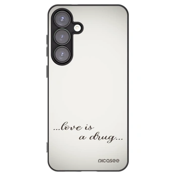 Picasee crna silikonska maskica za Samsung Galaxy S25+ 5G - Love is a drug