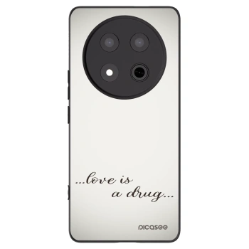 Picasee crna silikonska maskica za Honor Magic7 Lite 5G - Love is a drug