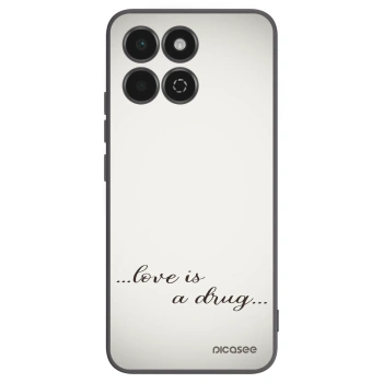 Picasee crna silikonska maskica za Honor 200 Smart 5G - Love is a drug