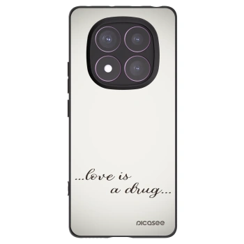 Picasee crna silikonska maskica za Xiaomi Redmi Note 14 Pro 4G - Love is a drug