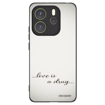 Picasee crna silikonska maskica za Xiaomi Redmi Note 14 4G - Love is a drug