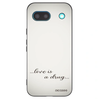 Picasee crna silikonska maskica za Google Pixel 8 - Love is a drug