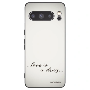 Picasee crna silikonska maskica za Google Pixel 8 Pro - Love is a drug