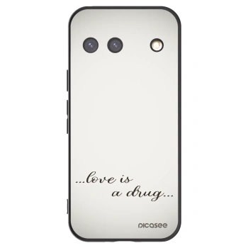 Picasee crna silikonska maskica za Google Pixel 9 - Love is a drug