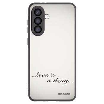 Picasee crna silikonska maskica za Samsung Galaxy A26 5G A266B - Love is a drug