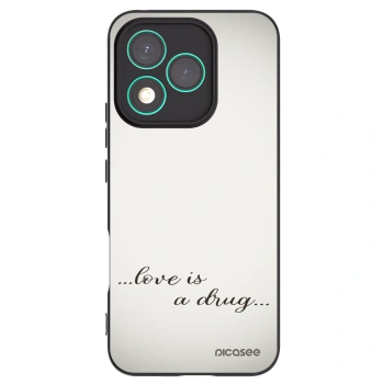 Picasee crna silikonska maskica za Honor 400 Lite 5G - Love is a drug