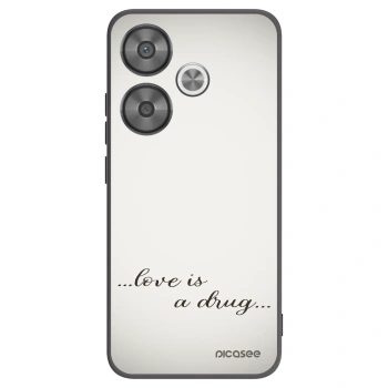 Picasee crna silikonska maskica za Xiaomi Poco F6 - Love is a drug