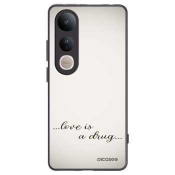 Picasee crna silikonska maskica za Vivo V50 Lite 5G - Love is a drug