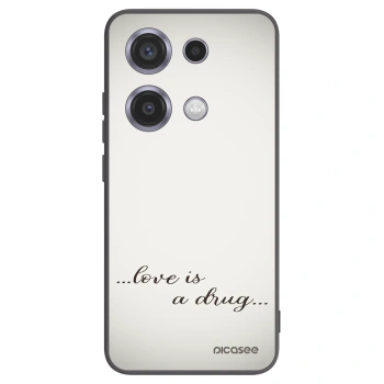 Picasee crna silikonska maskica za Xiaomi Redmi Note 14S - Love is a drug