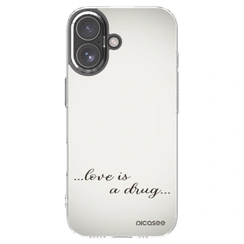 Picasee silikonska prozirna maskica za Apple iPhone 17 - Love is a drug