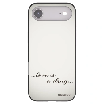 Picasee crna silikonska maskica za Apple iPhone Air - Love is a drug