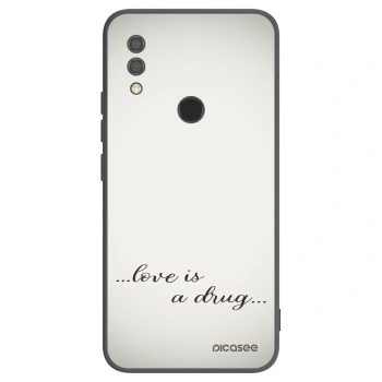 Picasee crna silikonska maskica za Xiaomi Redmi 7 - Love is a drug