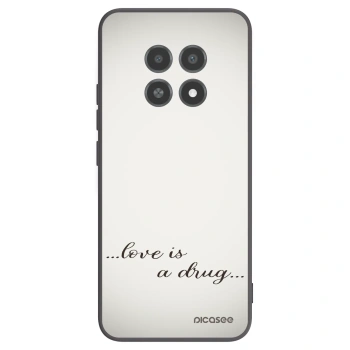 Picasee crna silikonska maskica za Realme 12X - Love is a drug