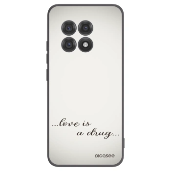 Picasee crna silikonska maskica za OnePlus 13R 5G - Love is a drug