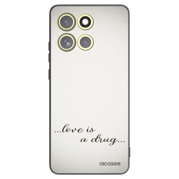 Picasee crna silikonska maskica za Motorola Moto G86 5G - Love is a drug