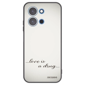 Picasee crna silikonska maskica za Xiaomi Redmi 15C 4G - Love is a drug