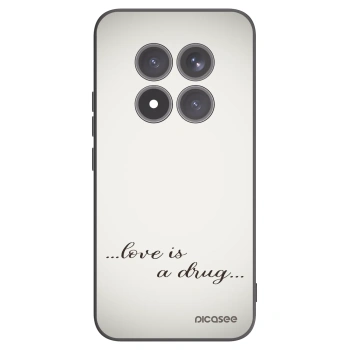 Picasee crna silikonska maskica za Xiaomi Redmi Note 15 Pro+ - Love is a drug