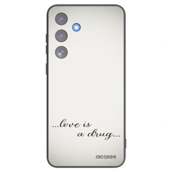 Picasee crna silikonska maskica za Samsung Galaxy S25 FE 5G - Love is a drug