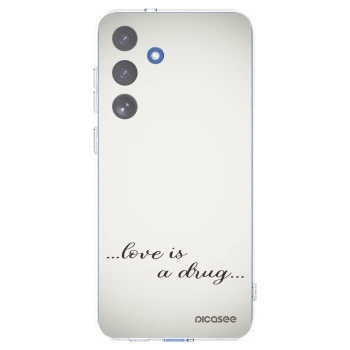 Picasee silikonska prozirna maskica za Samsung Galaxy S25 FE 5G - Love is a drug