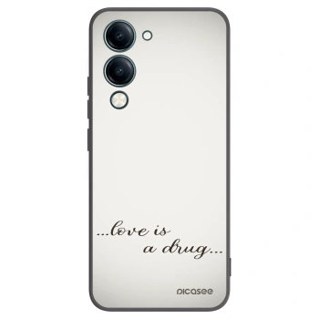 Picasee crna silikonska maskica za Vivo Y29s 5G - Love is a drug