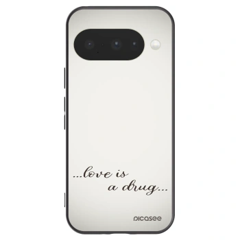 Picasee crna silikonska maskica za Google Pixel 10 - Love is a drug