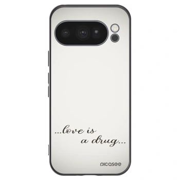 Picasee crna silikonska maskica za Google Pixel 10 Pro - Love is a drug