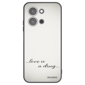 Picasee crna silikonska maskica za Xiaomi Redmi 15C 5G - Love is a drug