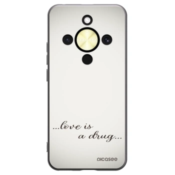 Picasee crna silikonska maskica za Honor Magic8 Lite 5G - Love is a drug