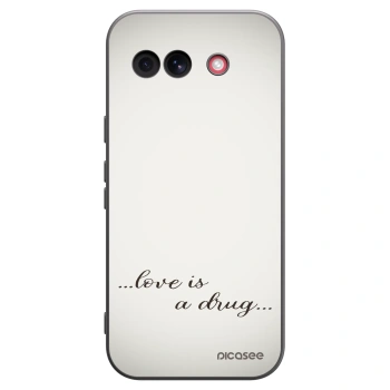 Picasee crna silikonska maskica za Google Pixel 10a - Love is a drug