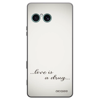 Picasee crna silikonska maskica za Sony Xperia 10 VII - Love is a drug