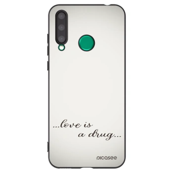 Picasee crna silikonska maskica za Honor 20 Lite - Love is a drug