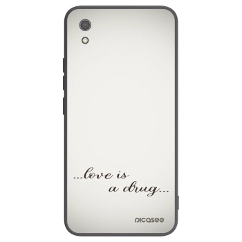 Picasee crna silikonska maskica za Xiaomi Redmi 7A - Love is a drug