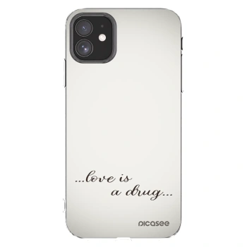 Picasee silikonska prozirna maskica za Apple iPhone 11 - Love is a drug